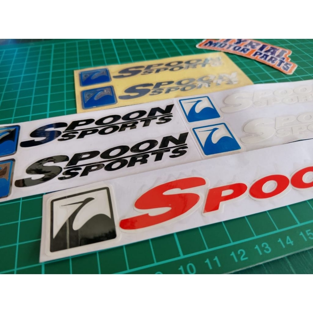 สติ๊กเกอร์ SPOON SPORTS สติ๊กเกอร์ตัดสติ๊กเกอร์รถ KERETA JDM HONDA