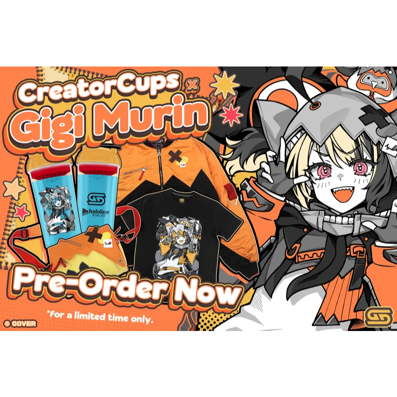 [PO 9/5] hololive Gigi Murin x Gamers Supps Collaboration Merch
