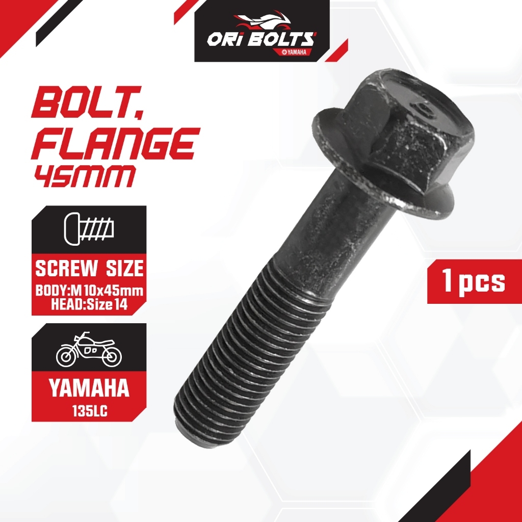 95817-10045 Yamaha 135LC (1012) V1 V2 V3 V4 V5 V6 V7 Bolt Gantung Exhaust ขนาด 14