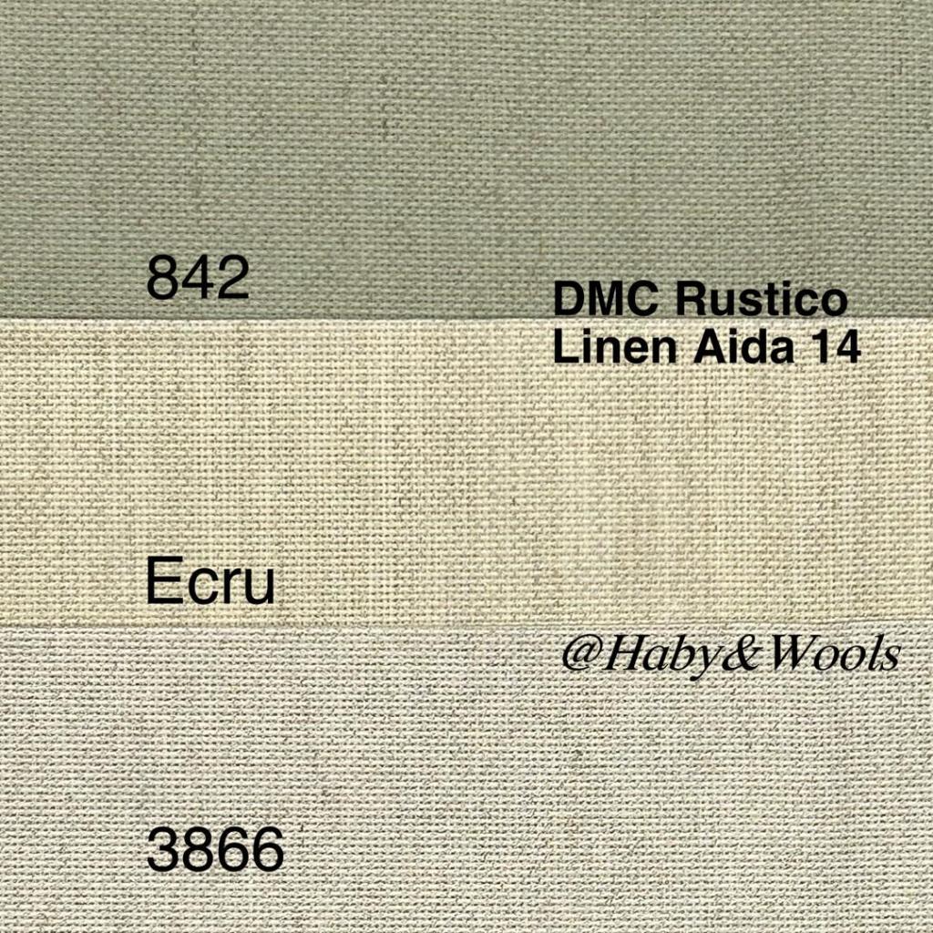 DMC Rustico Linen AIDA 14 / Kain Aida, Kain Linen Cross Stitch DMC