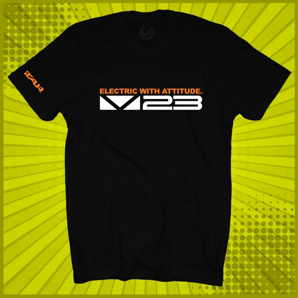 โลโก้ใหม่ ICAUR I-CEUR I CAUR ELECTRIC พร้อม ATTITUDE V23 LOGO EV SUV ROUND NECK SHORT SLEEVE เสื้อย