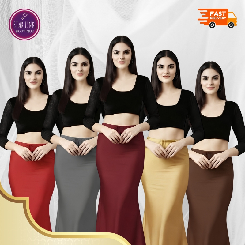 Saree Shapewear Petticoat ชุดชั้นในสตรี Body Shaper Fish Cut Body Shaper กระโปรง