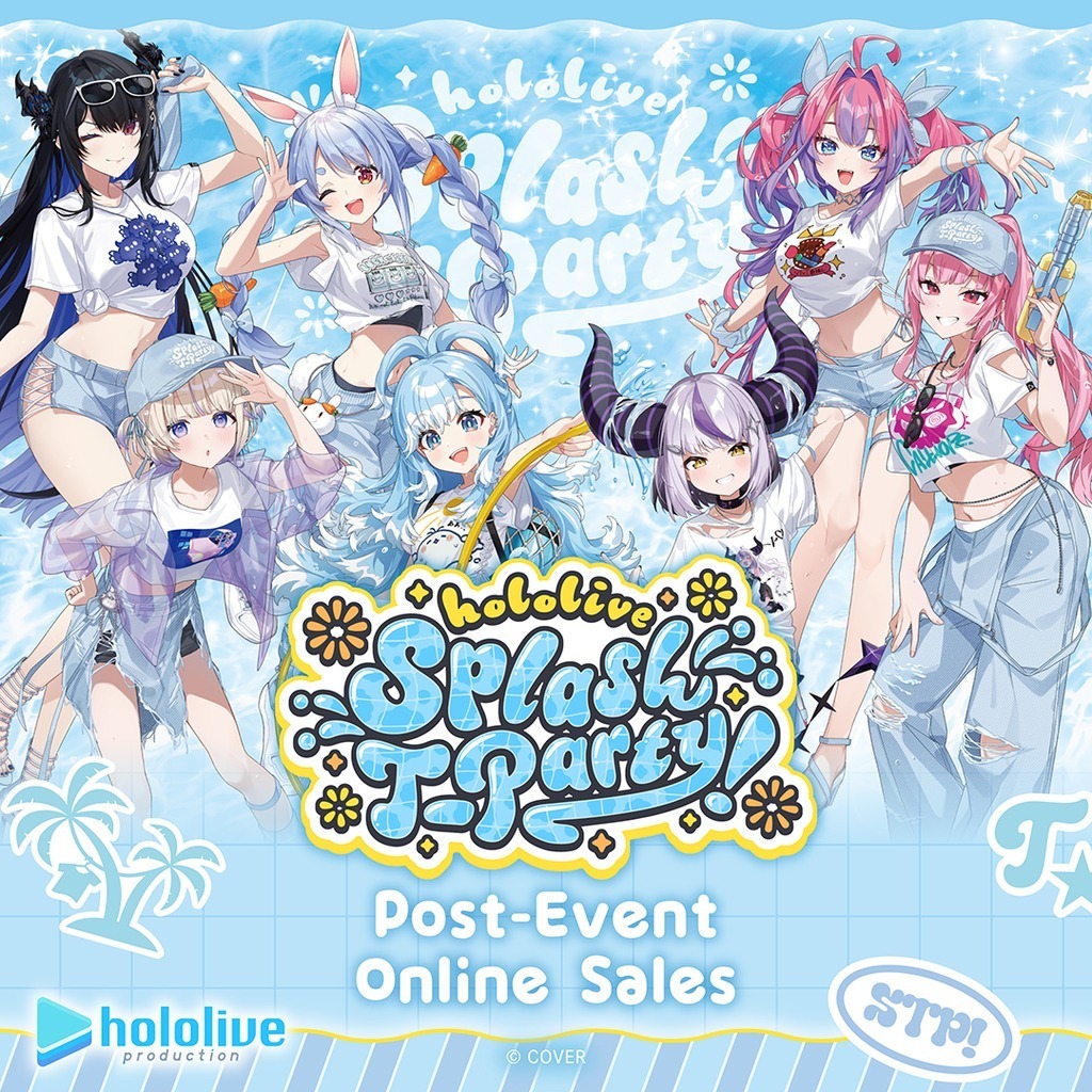[PO - Limited] hololive Splash T-Party feat Nerissa, Hajime, Vivi, Kobo, Laplus, Pekora, Calliope