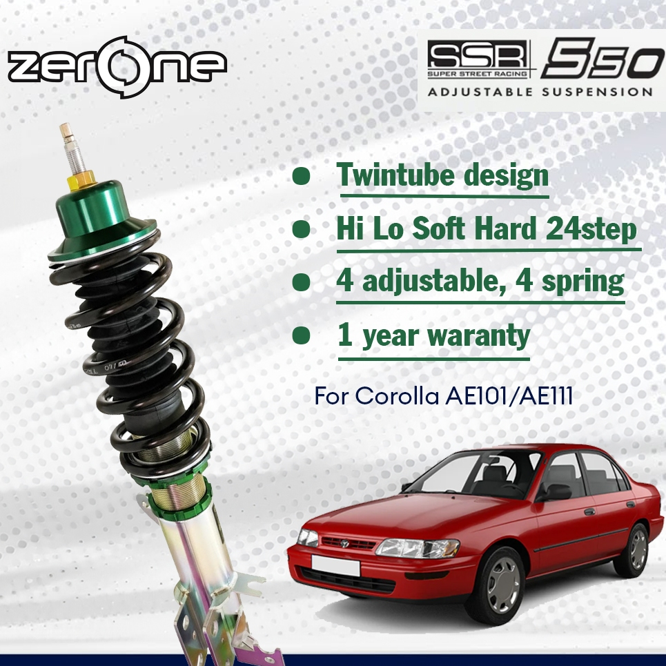 Zerone SSR550-Toyota Corolla AE101/111 ระบบกันสะเทือนแบบปรับได้
