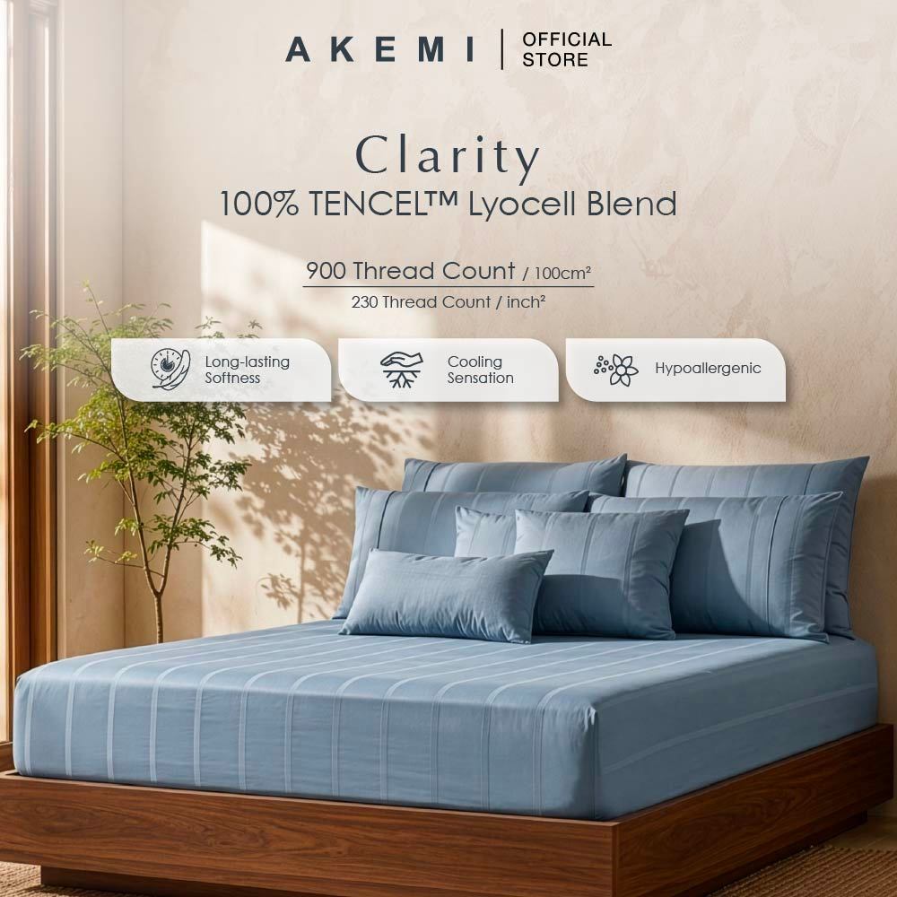 ชุดผ้าปูที่นอนรัดมุม Akemi Tencel Touch Clarity 900TC - Kirra (ซูเปอร์เดี่ยว/ควีน/คิง)