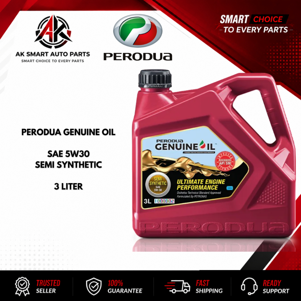 PERODUA 5W30 SEMI SYNTHETIC ENGINE OIL 3 ลิตร