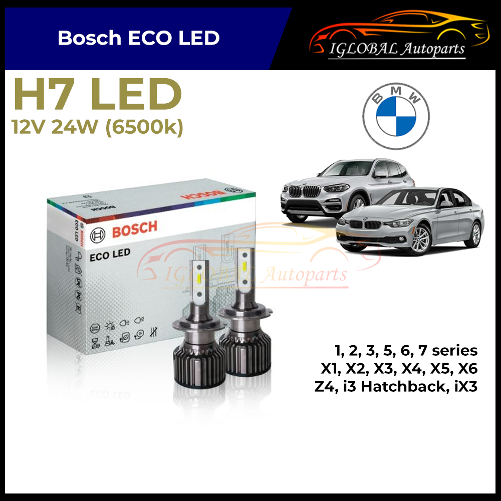 ชุดหลอดไฟหน้า Bosch ECO LED H7 - BMW 1 2 3 5 6 7 series X1 X2 X3 X4 X5 X6 Z4 i3 iX3