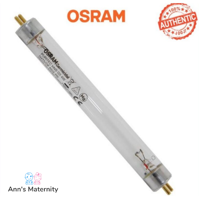Osram โคมไฟ UV HNS G5 4W สําหรับ Haenim, Spectra, Upang, Hanil, Cimilre UV Sterilizer