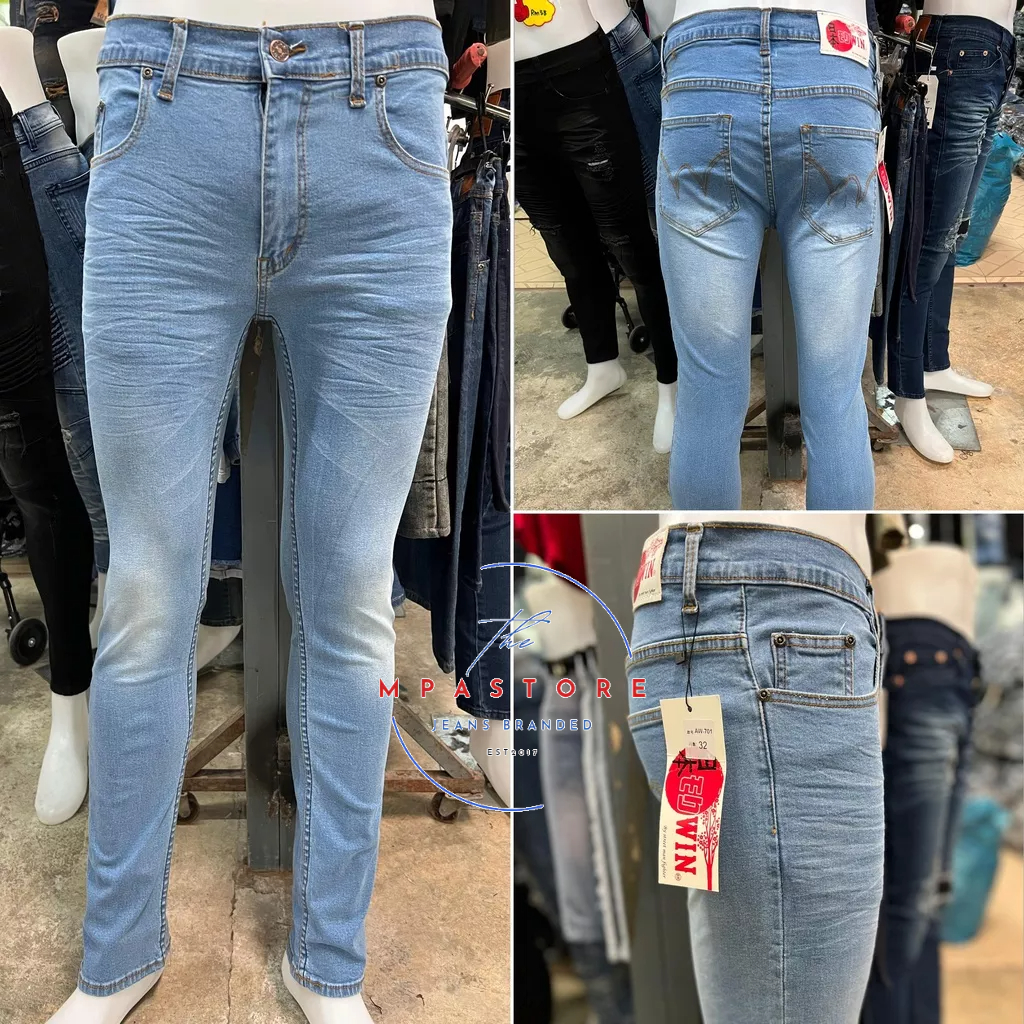 Seluar Jeans Edwin Light Blue Slimfit Kain Stretch Jeans Bergetah