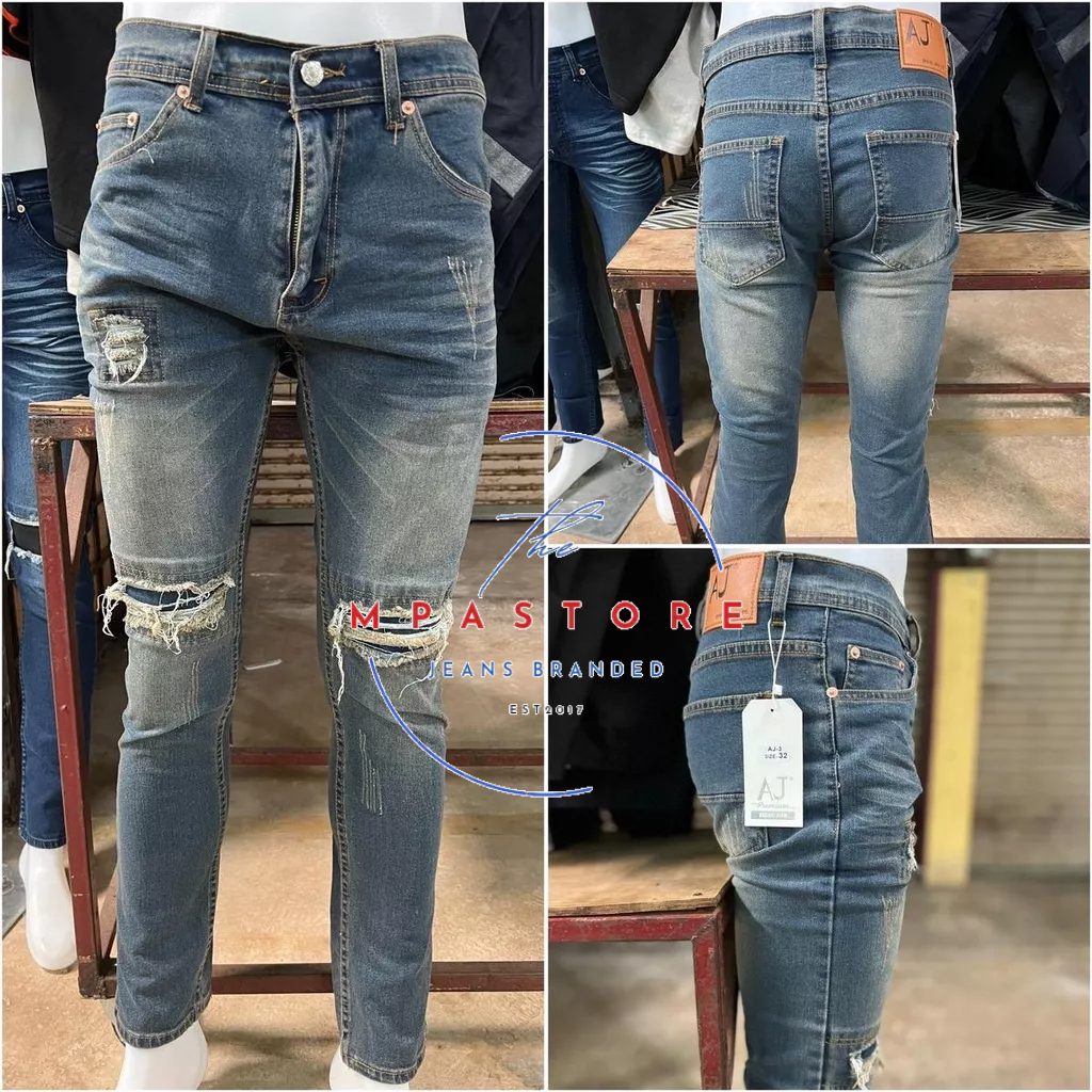 AJ3 SKINNY JEANS / กางเกงยีนส์ผ้ายางระดับพรีเมียม