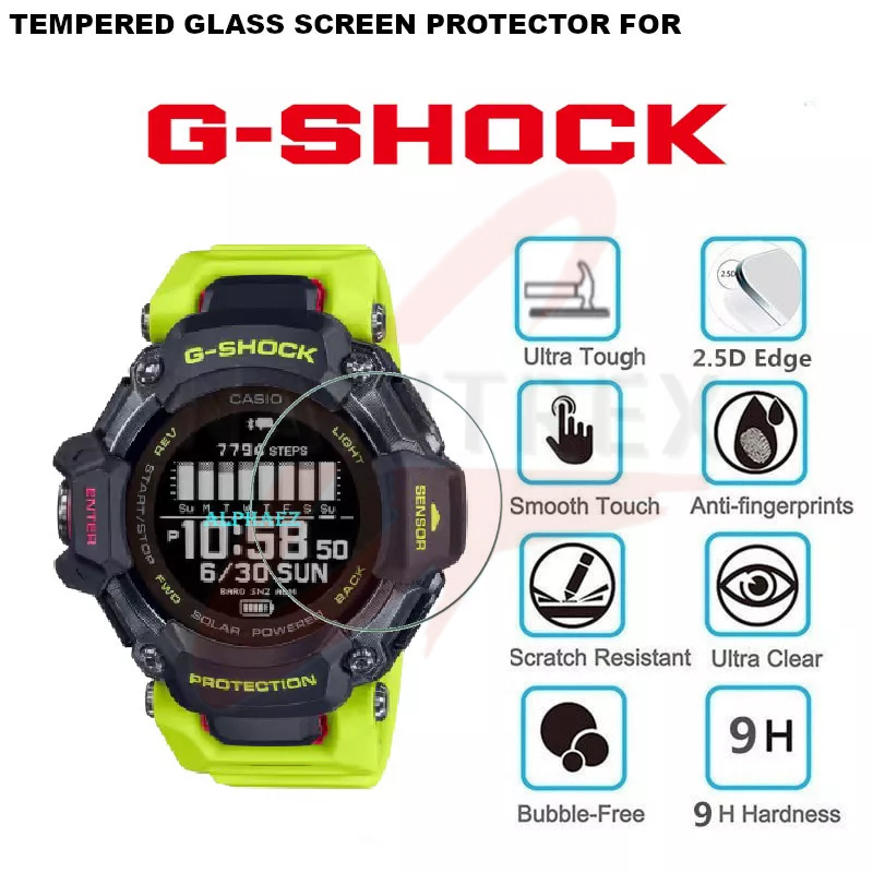 กระจกนิรภัยสําหรับ Casio G-Shock GBDH2000 / GBD-H2000-1A9 9H นาฬิกาป้องกันหน้าจอ