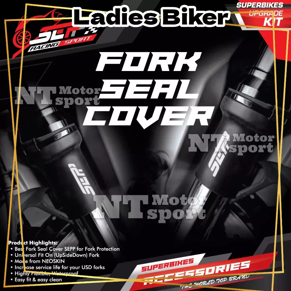 Universal รถจักรยานยนต์ด้านข้างลงส้อมซีลฝาครอบ Shocks 1 คู่ Z250 Z900 Z800 R25 R6 MT09 MT07 NINJA250
