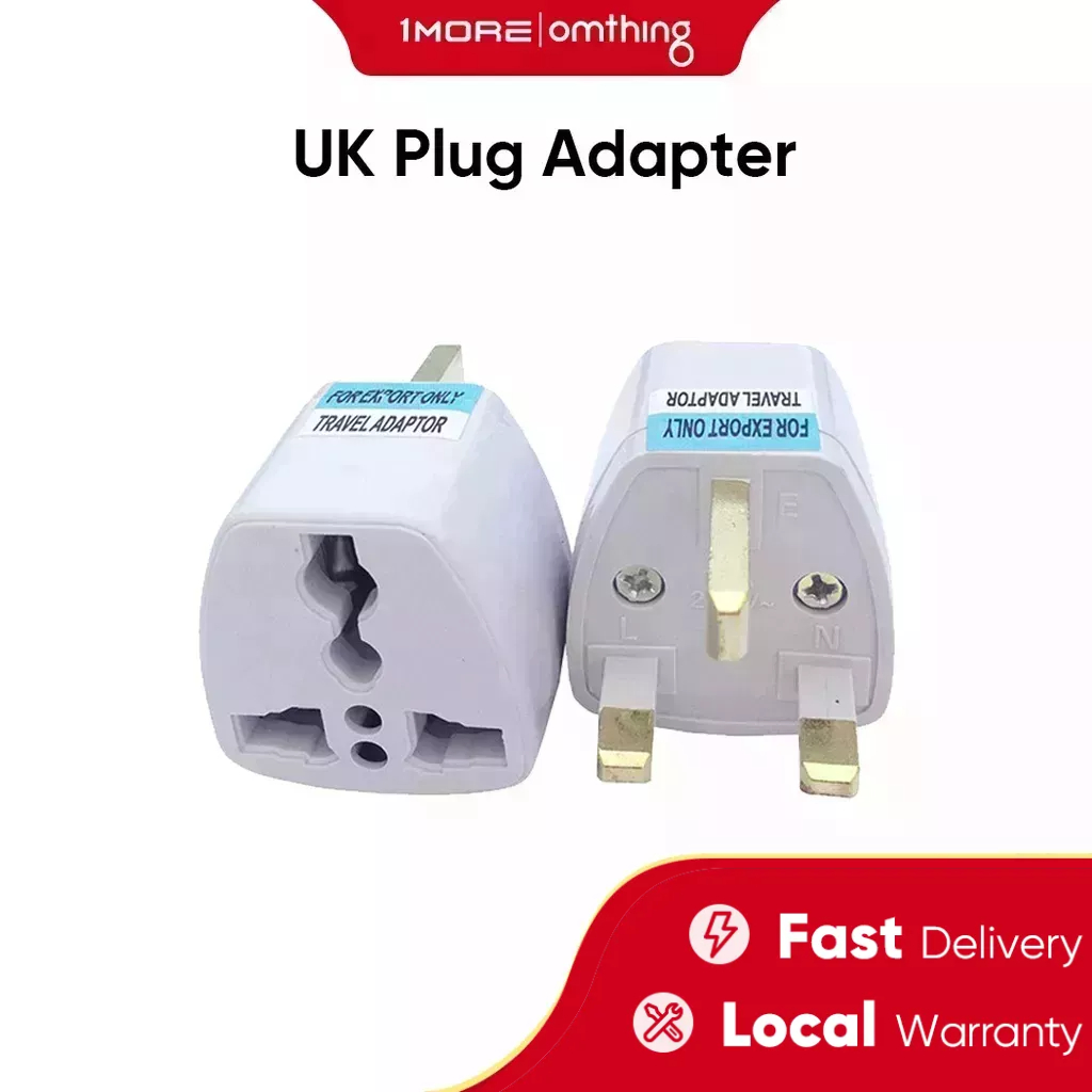UK Plug Adapter 3 Pin Universal Adapter Travel Adapter Converter EU Socket To UK Plug