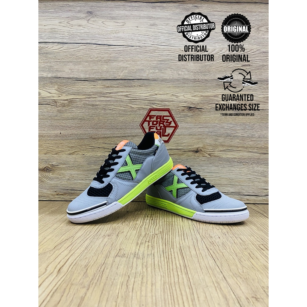 MUNICH XM-G3 INDOOR 203 (GREY) รองเท้า KASUT FUTSAL