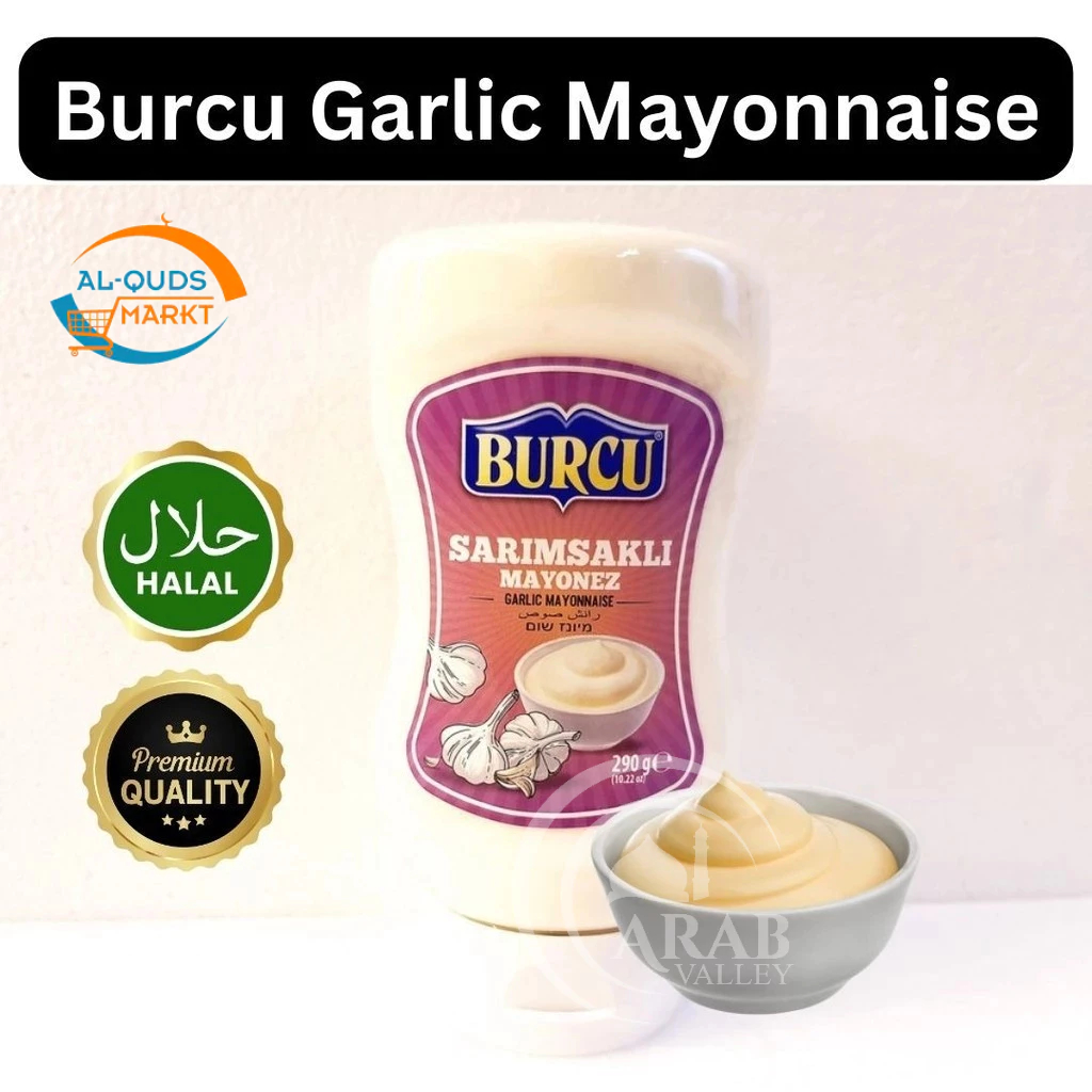 [BURCU] Garlic Mayonnaise Sauce | Ranch sauce | Paprika Mayonnaise Sauce | Barbeque Sauce 290g