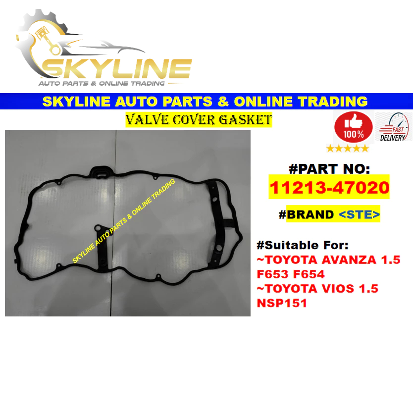 11213-47020 ปะเก็นฝาครอบวาล์ว Toyota Avanza 1.5 F653 F654 / Toyota Vios 1.5 NSP151 2NR-FE