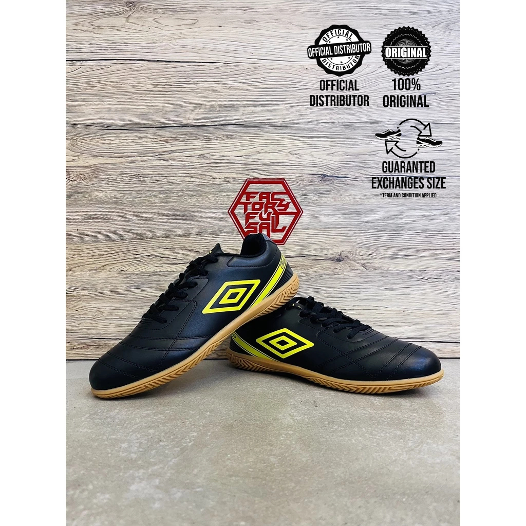 UMBRO U-CLASSICO X LT IC (สีดํา) รองเท้า KASUT FUTSAL
