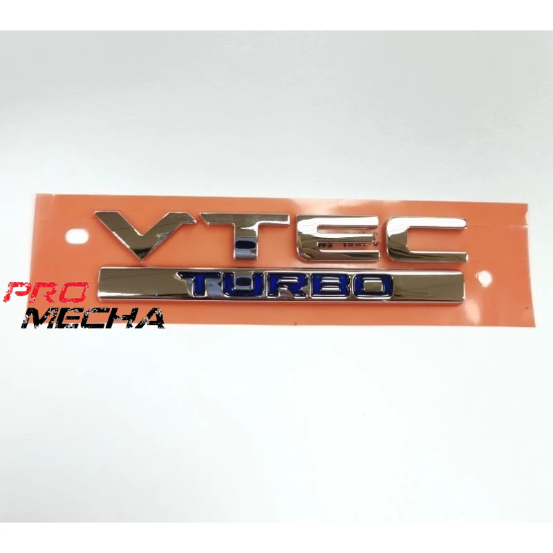 โลโก้ HONDA CIVIC FE REAR BONNET EMBLEM VTEC TURBO " VTEC TURBO "