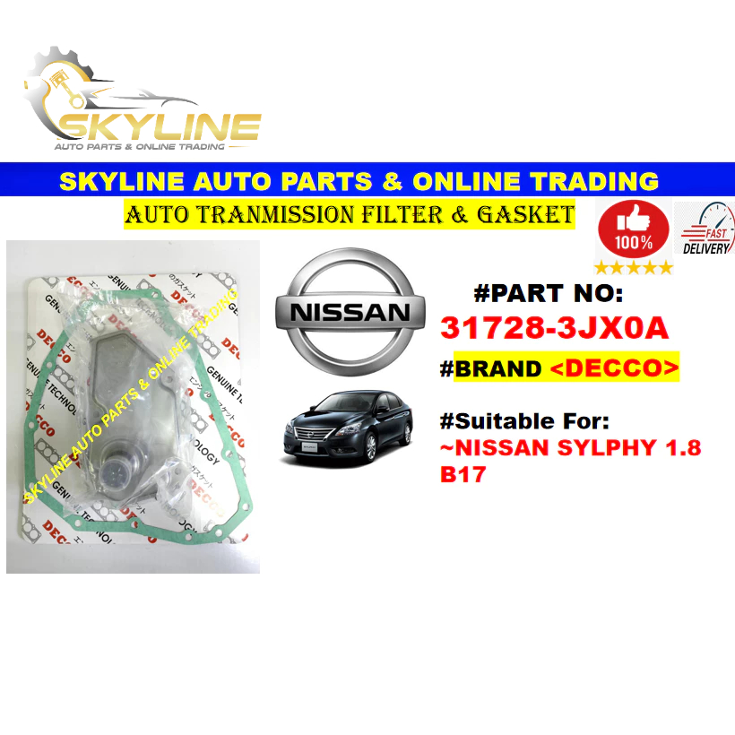 31728-3JX0A & 31726-3JX0A Nissan Slyphy 1.8 B17 ตัวกรองการปล่อยทิศทางอัตโนมัติ