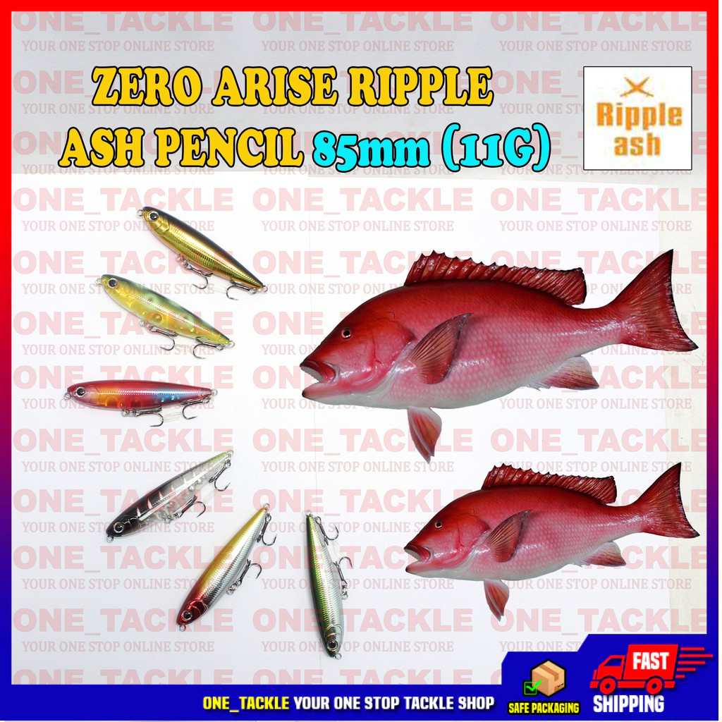 ดินสอ Zero Lure Arise Ripple ASH 85mm