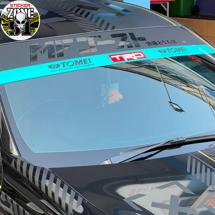 สติกเกอร์กระจกหน้า GT86 แบบกําหนดเองพร้อมสไตล์ GT