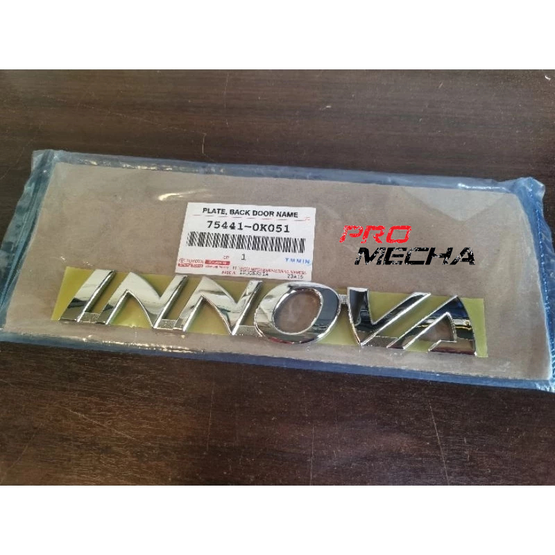 TOYOTA INNOVA TGN40 2005~2014 REAR BONNET EMBLEM INNOVA LOGO " INNOVA "