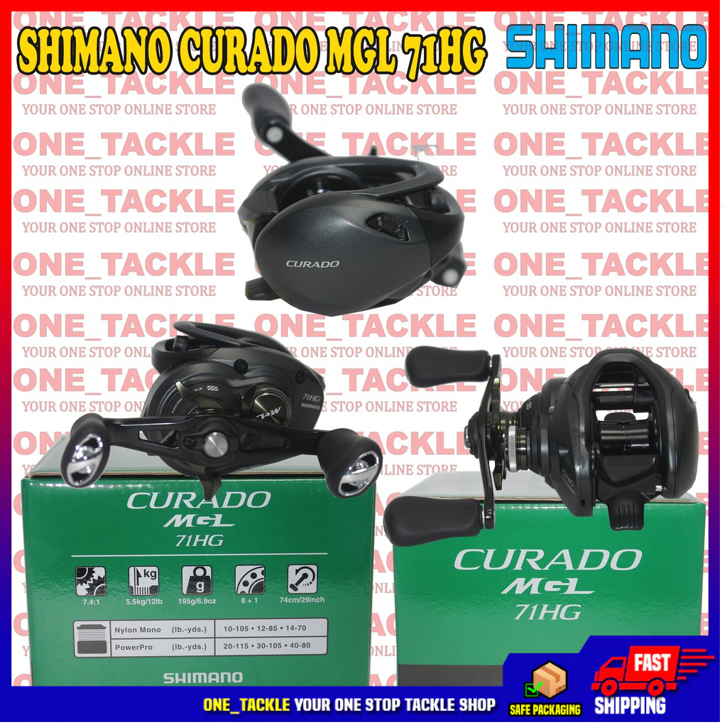 20' Shimano Curado 301 / Curado MGL 71HG/71XG Baitcasting reel