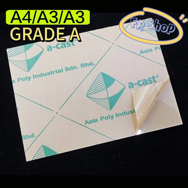 ถุงเท้าอะคริลิค A-Cast/ใส/โปร่งใส/แผง/Signage/Display/แผ่นอะคริลิค/Perspex A5/A4/A3/A2 หล่อเกรด A/MY
