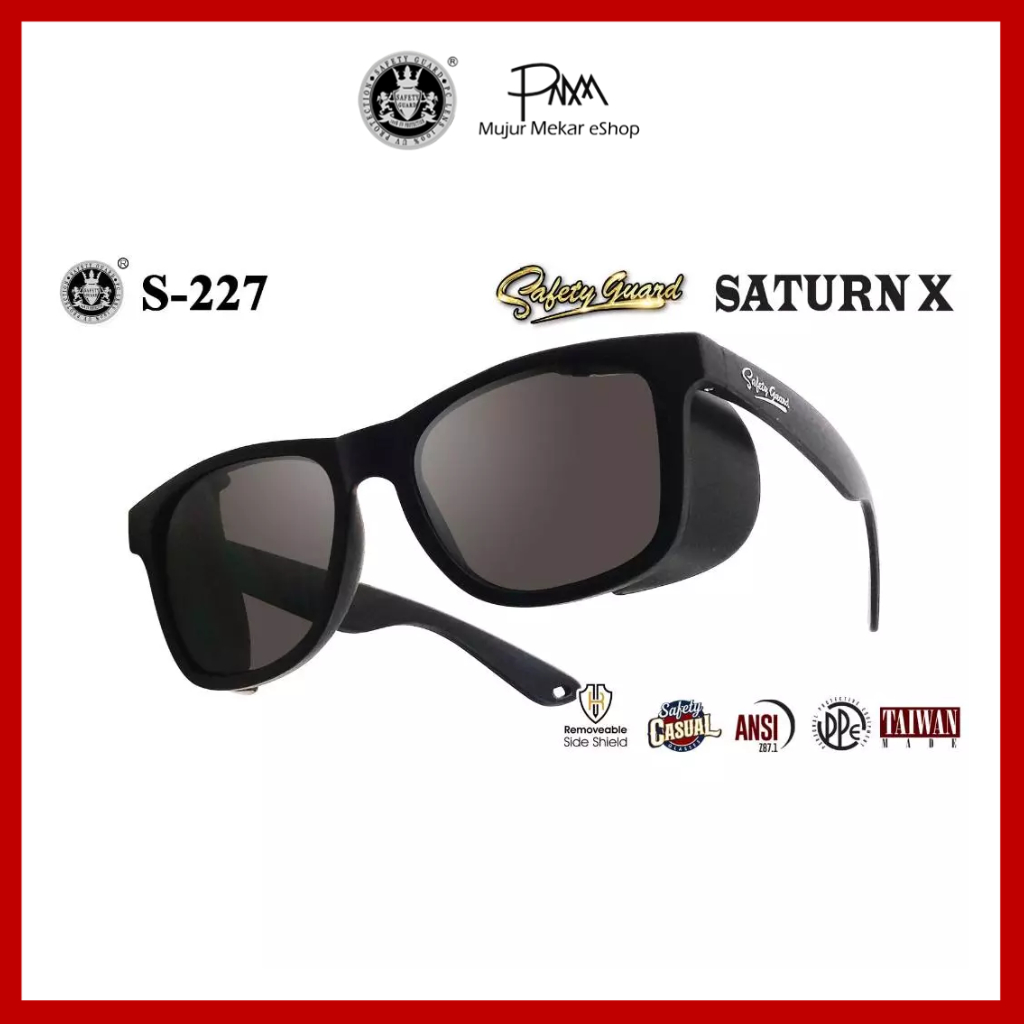 SAFETY GUARD SAFETY GLASSES/ ปกป้องดวงตา (S-227) - การปกป้อง UV และ IMPACT 100%
