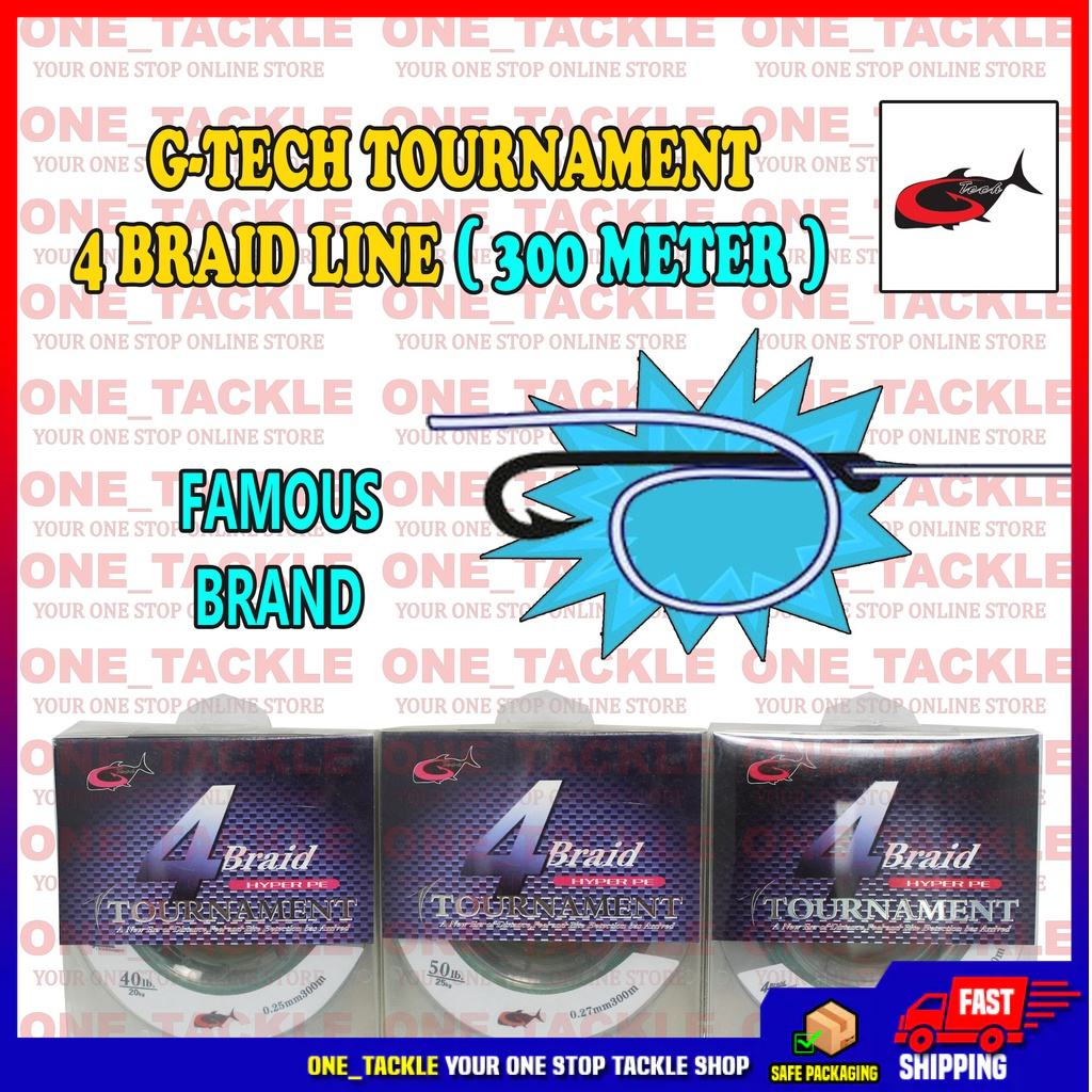 G-Tech Tournament 4 สายถักเปีย 300 ม