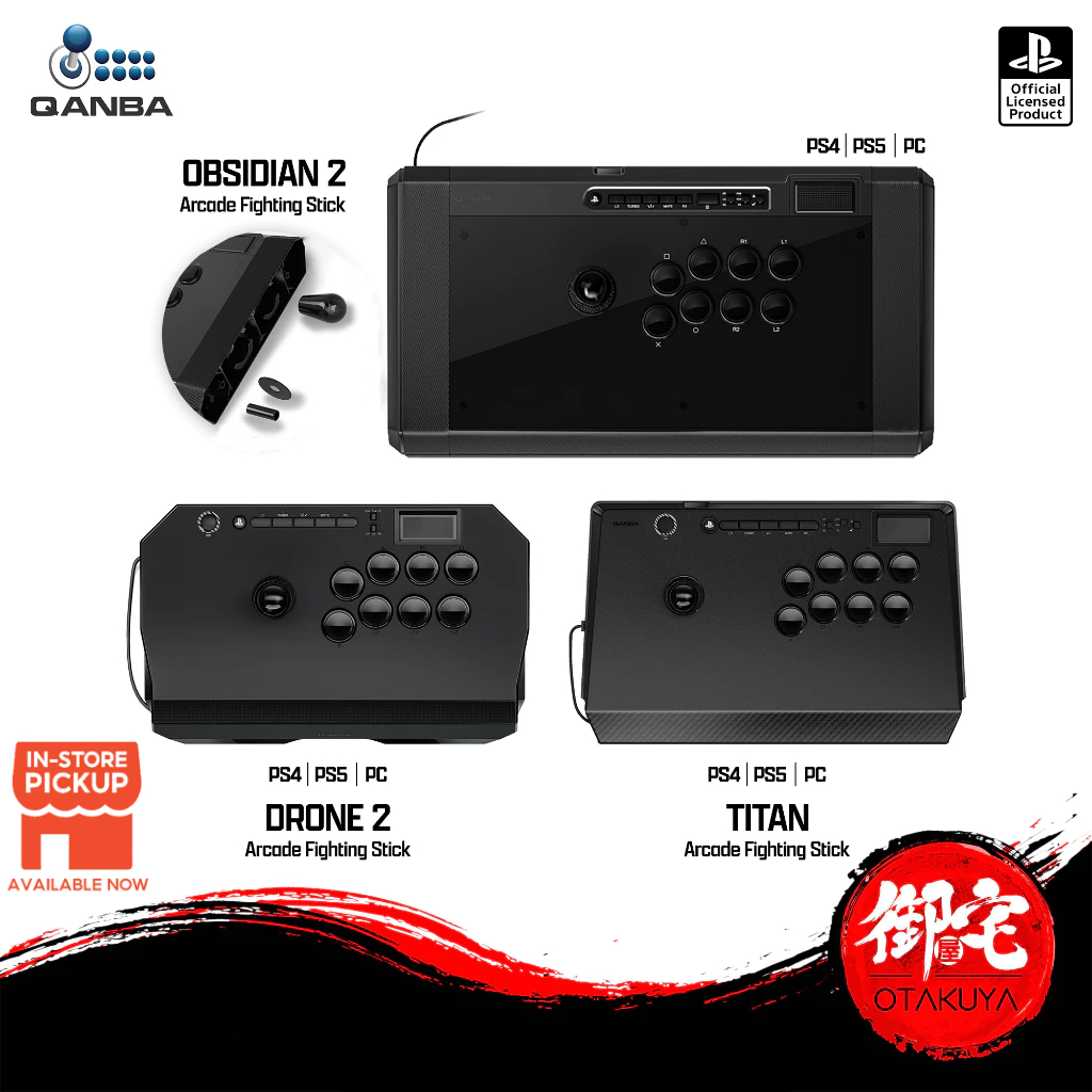 QANBA Arcade Fighting Joystick Obsidian 2 / Drone 2 / Titan
