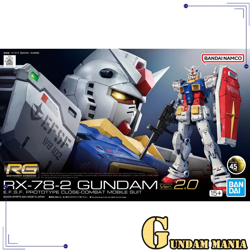 (RG)Bandai RX-78-2 Gundam Ver.2.0