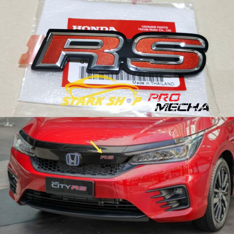 HONDA CIVIC FE T2O, CITY RS EMBLEM LOGO FRONT/REAR CITY GN2, GN3