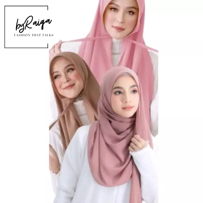 Shawl HEAVY CHIFON SHAWL MALAS PINLESS ทันที SHAWL TALI