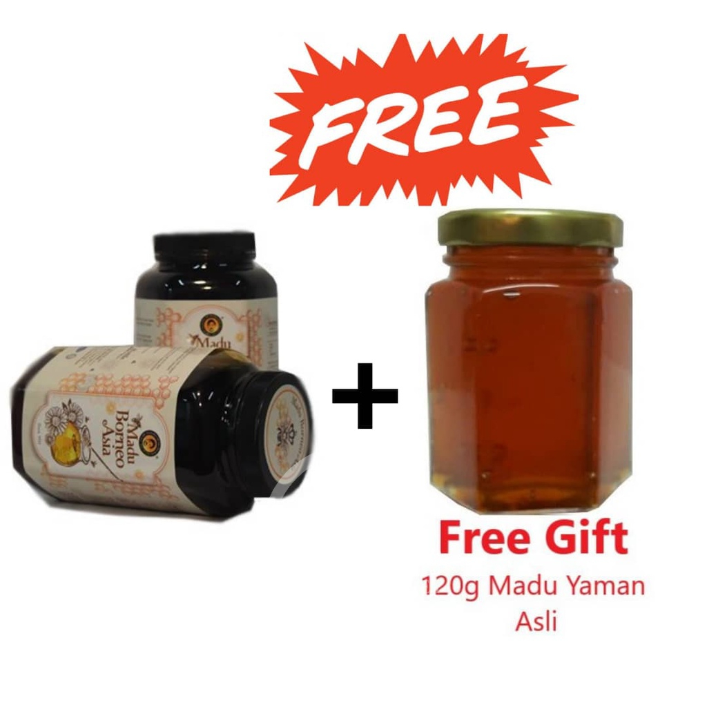 Borneo madu Asia Lembah Akaya Sarawak Young Bees Borneo Honey Organic +( ฟรีน้ําผึ้งยามาน) -