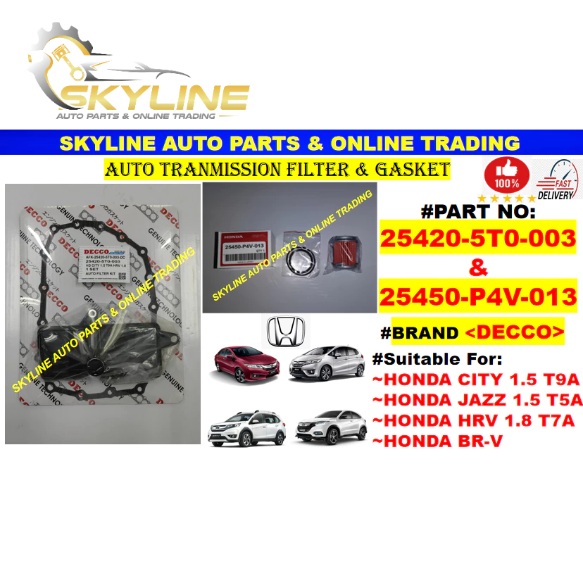 25420-5T0-003 & 25450-P4V-013 Honda City 1.5 T9A / Jazz 1.5 T5A / HRV 1.8 T7A / BR-V Auto Tranmissio