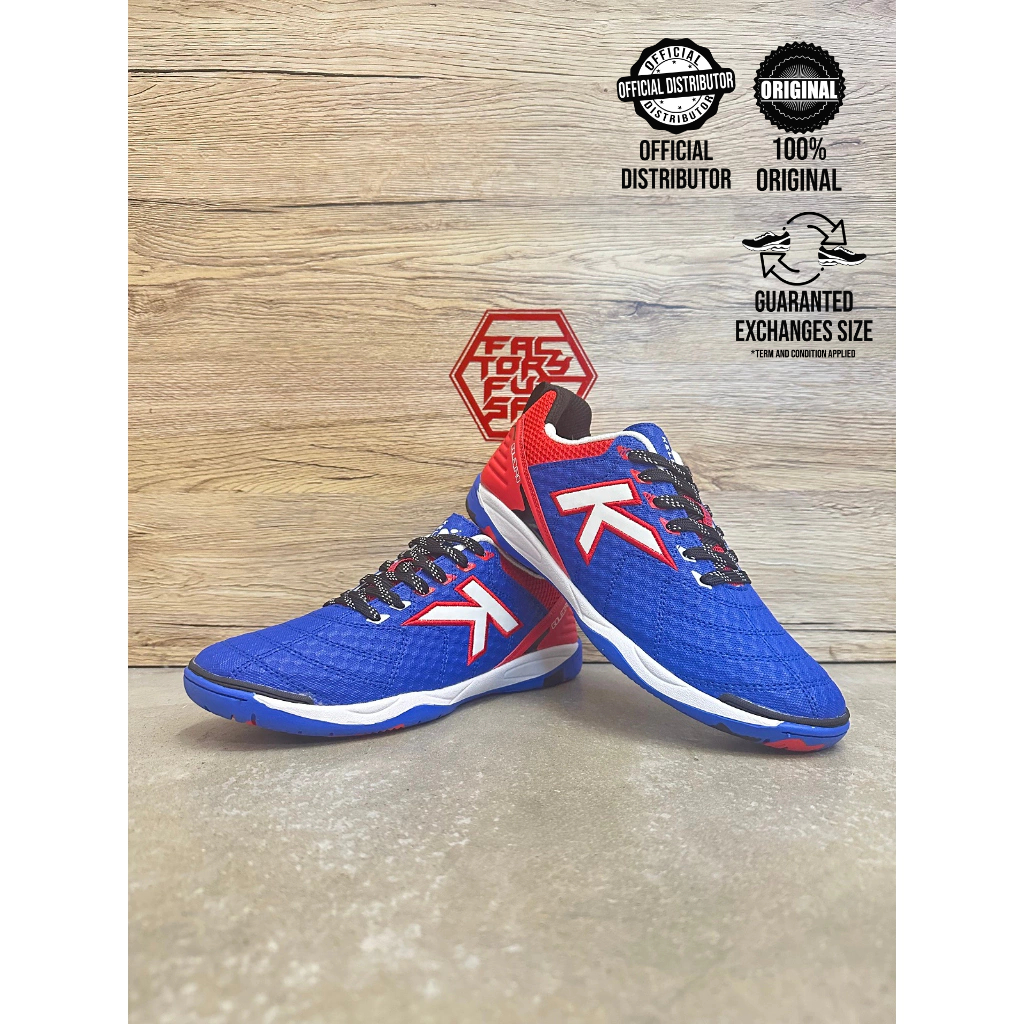 KELME K-GOLEIRO (909) - ROYAL/RED KASUT FUTSAL SHOES
