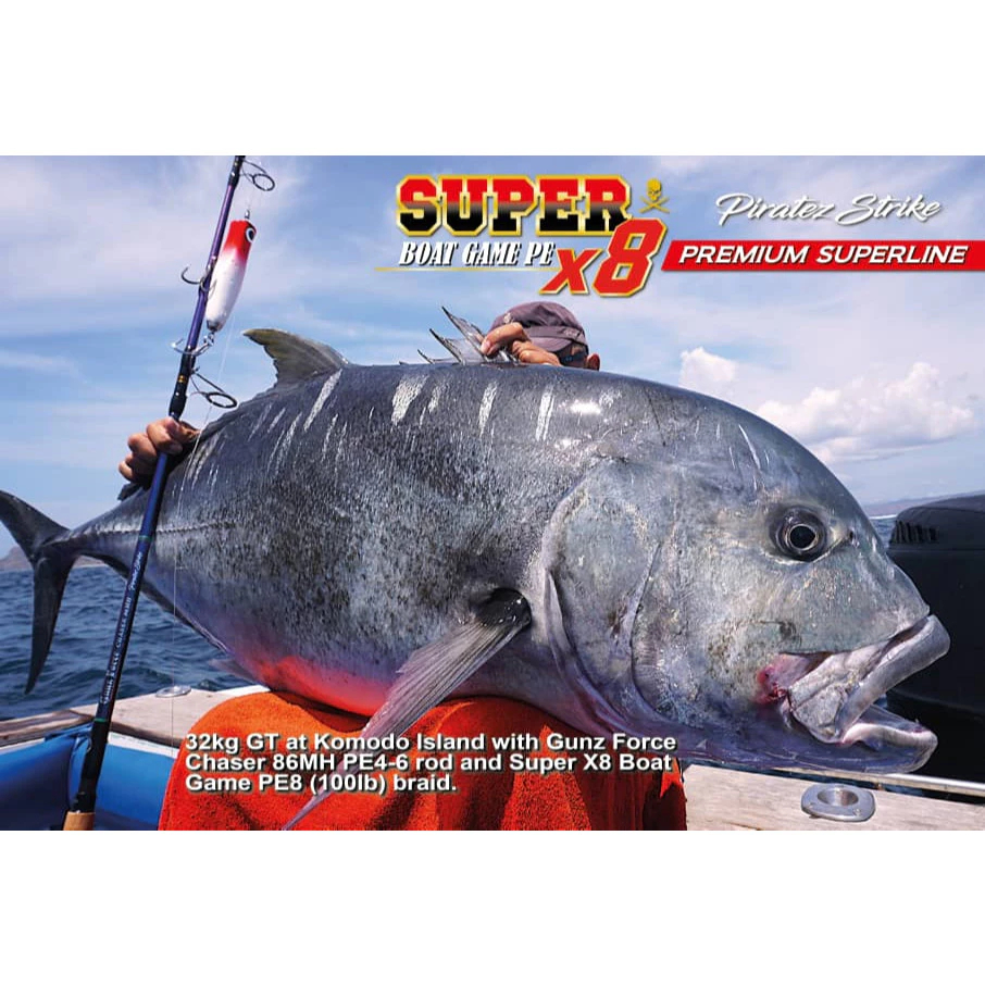 PIRATEZ STRIKE SUPER BOAT GAME PE X8 BRAIDED LINE