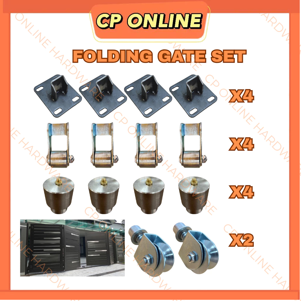 CP ONLINE 14PCS METAL FOLDING GATE/FOLDING FENCE SET/Fence HING/BEARING/FOLDING FENCE WHEELS/IRON WH