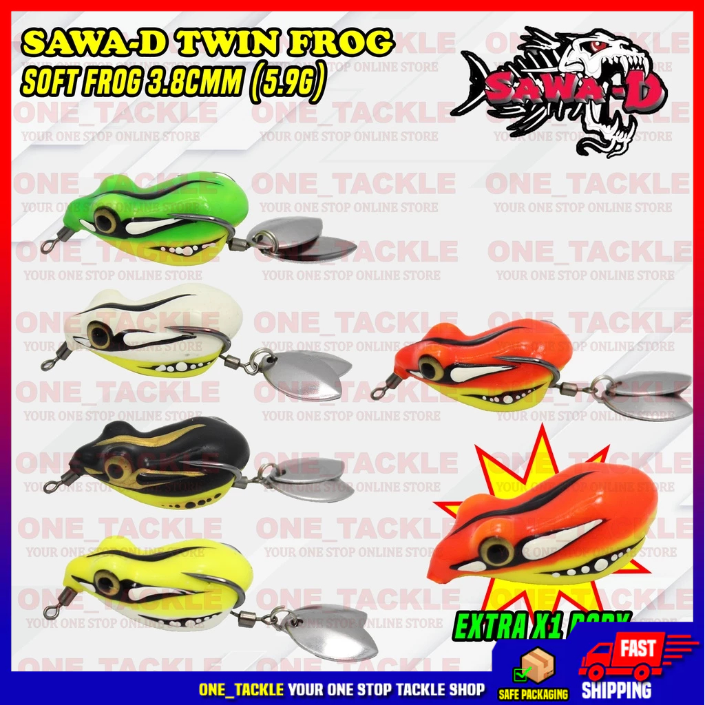 Sawa-D Twin Frog Soft Frog Gewang Katak 3.8cm(5.9g)