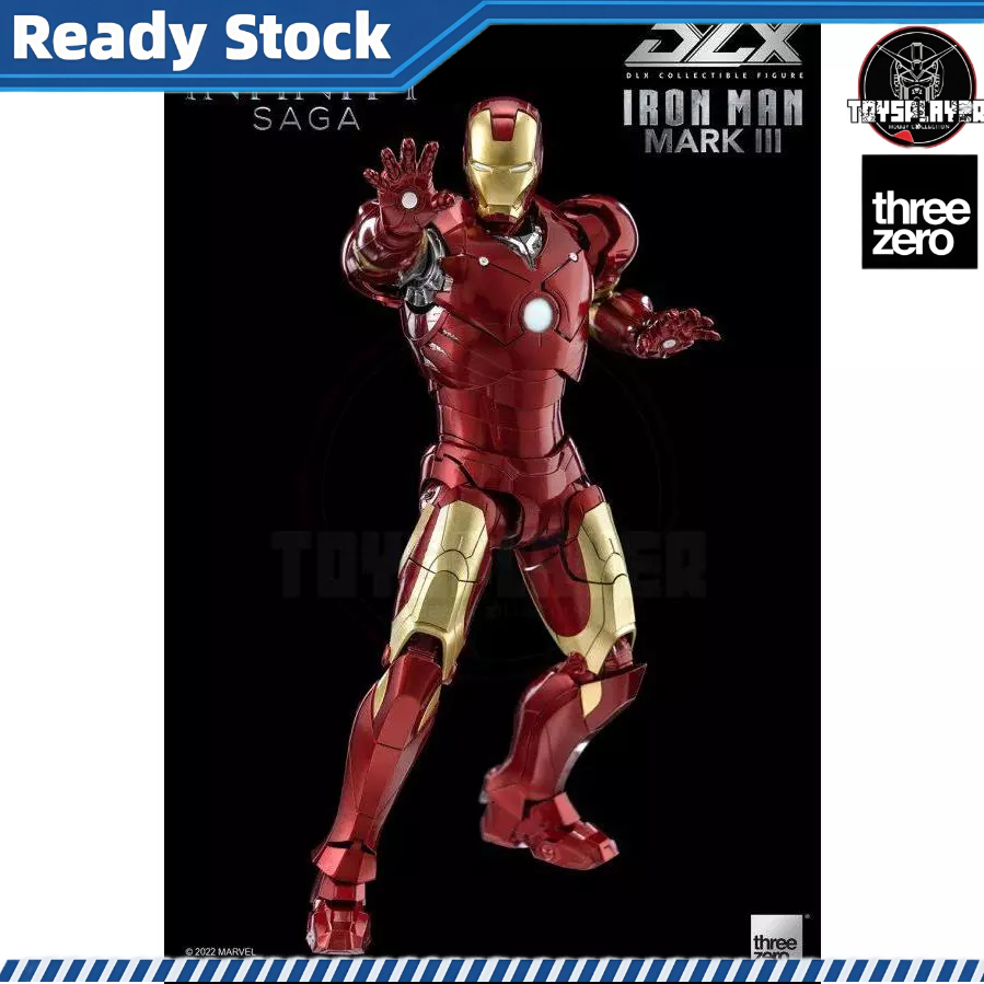 Threezero 3Z02530W0 Marvel Studios: The Infinity Saga – DLX Iron Man Mark 3