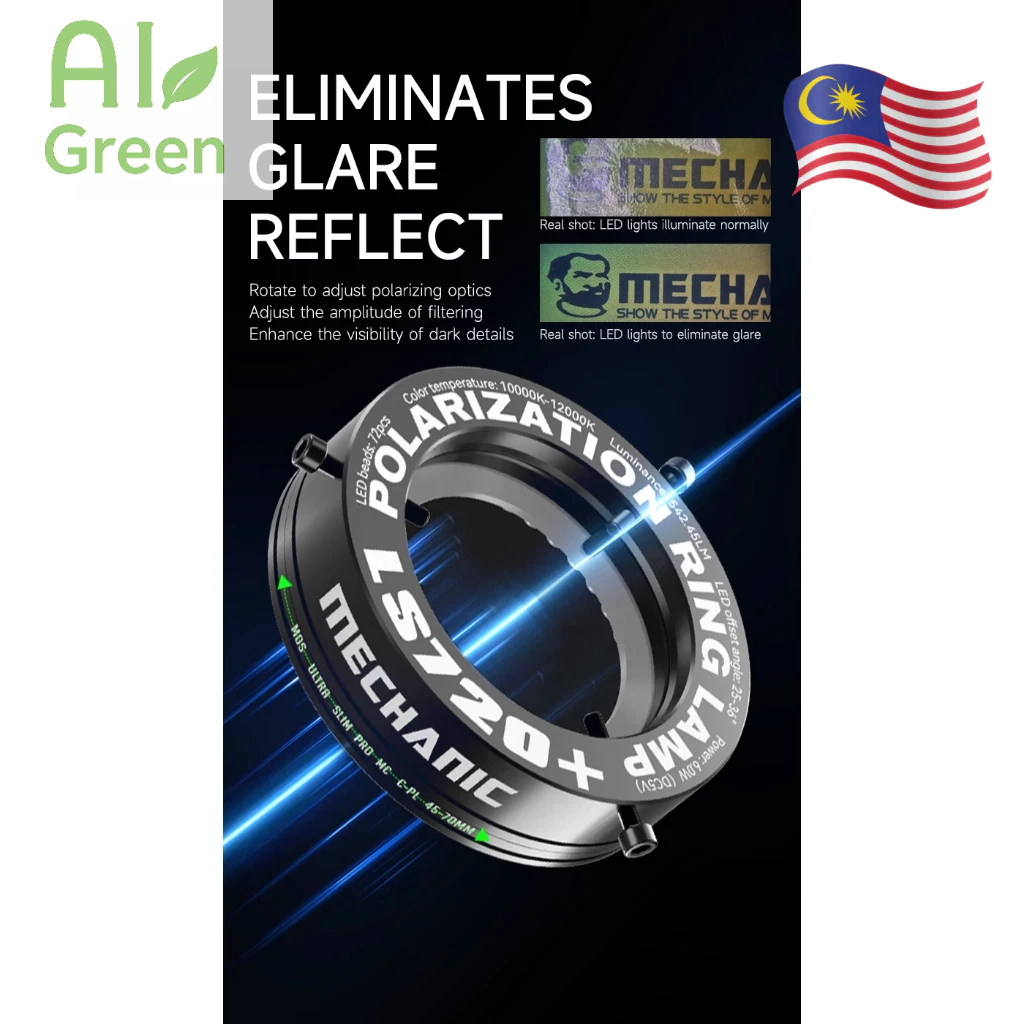 ช่าง MICROSCOPE POLARIZE RING LIGHT LS720 SE,LS360,LS720+