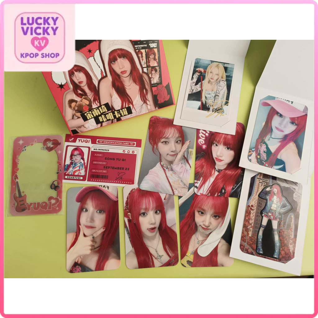 I-dle Yuqi Fankit Set พร้อมรายการพิเศษ 10 รายการ Yuqi Set Tong Tongshe ร่ม精品10件套 Yuqi 1