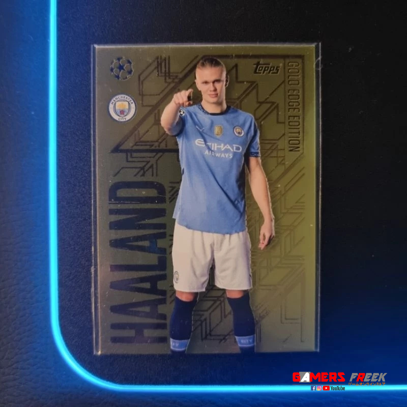 Topps Match Attax 2024/2025 Erling Haaland Manchester City Gold Edge GE2