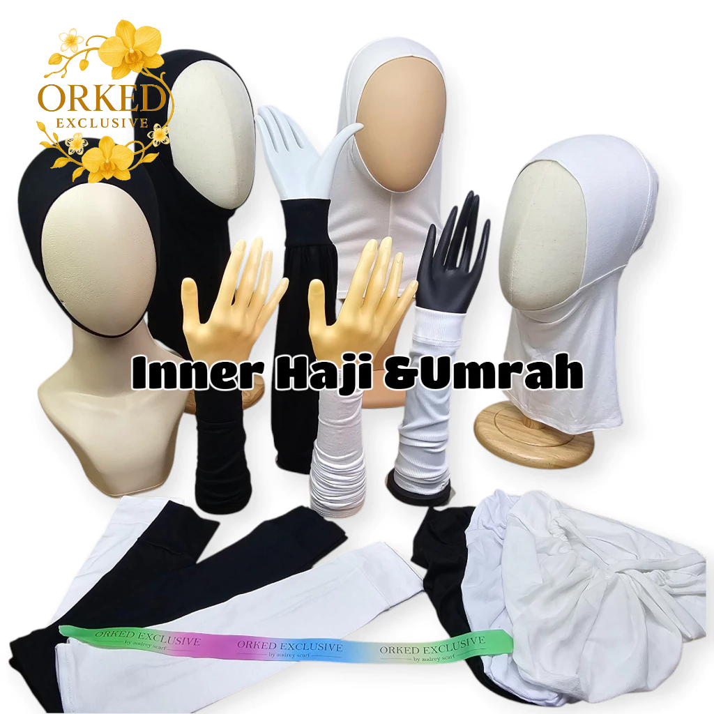 INNER HAJJ และ UMRAH SUMMARY / INNER UMRAH HAJI / CHILDRENS HAT WITH HAJJ UMRAH / HANDSOCK UMRAH HAJ