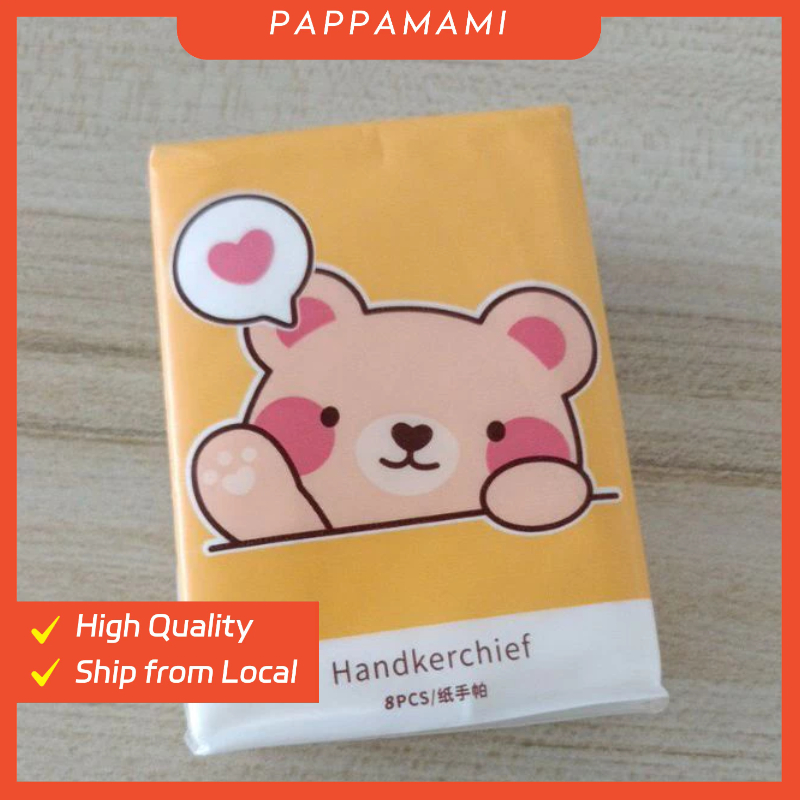 เนื้อเยื่อ 8 ชิ้น x 3ply Soft Facial/โถสุขภัณฑ์ Tisu 3ply