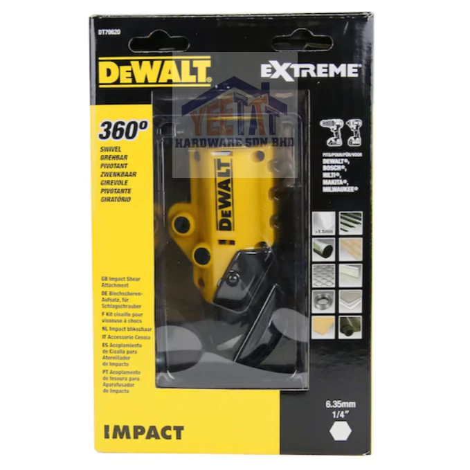 DEWALT EXTREME 18GA IMPACT SHEAR ATTACHMENT (DT70620)