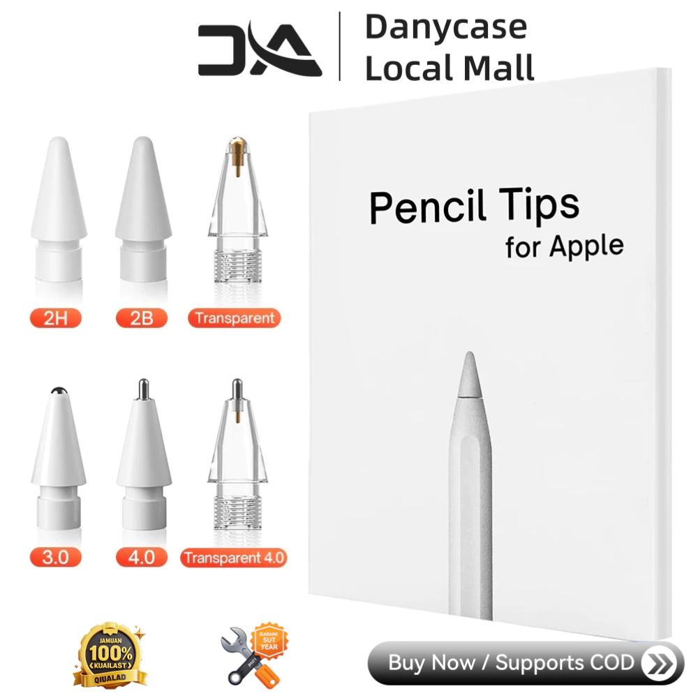 DONYCASE 6PCS Nibs สําหรับ iPad Apple Pencil 1st 2nd Generation Pencil Pro ปลายการวาดภาพ 2B & HB & T