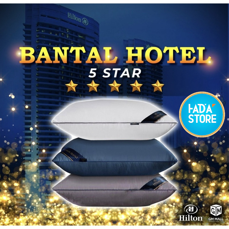 Viral Hilton Pillow 5 ดาว ⭐ หมอน Sleeping Hilton 1Kg/1000g Viral Bantal Hotel Quality.....