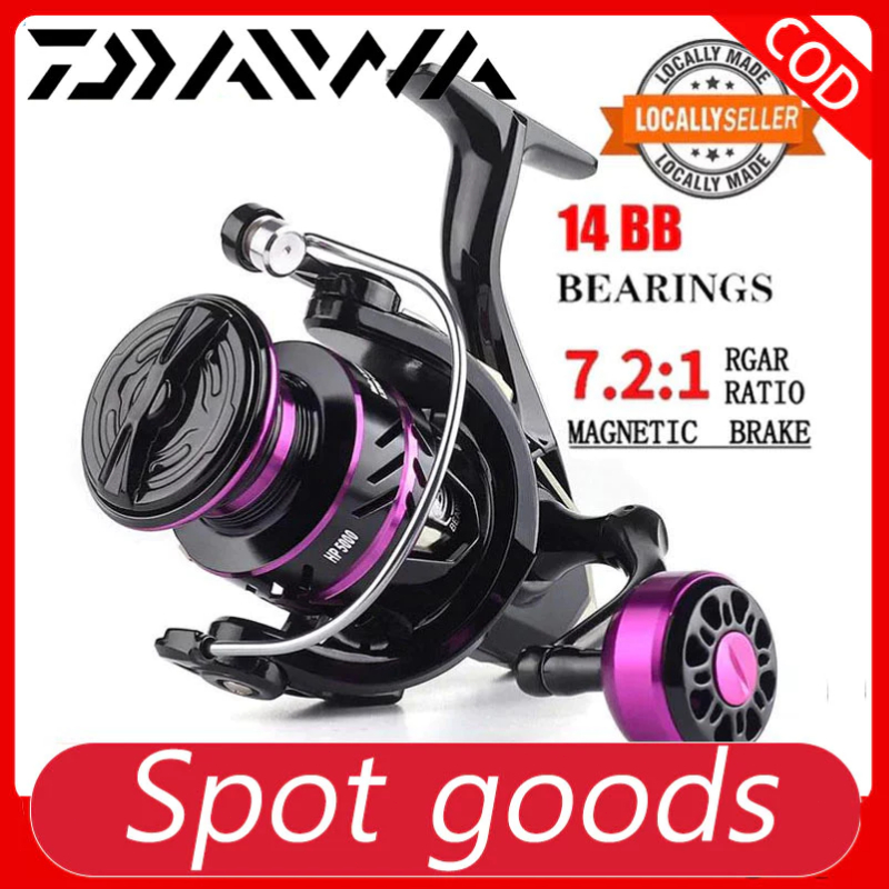 DAIWA Reel Spinning Daiwa Reel Mesin Pancing Casting Reel ตกปลา Reel Baitcasting Reel โลหะ Reel